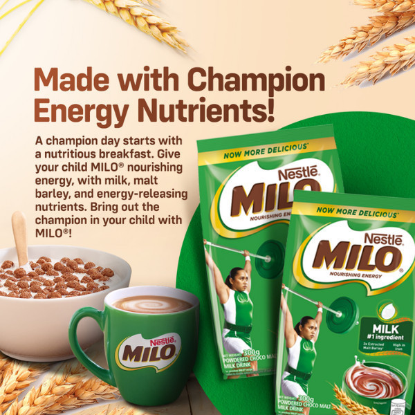 Milo Powdered Choco Malt Milk Drink 1kg - Pack of 3 with FREE Milo ...