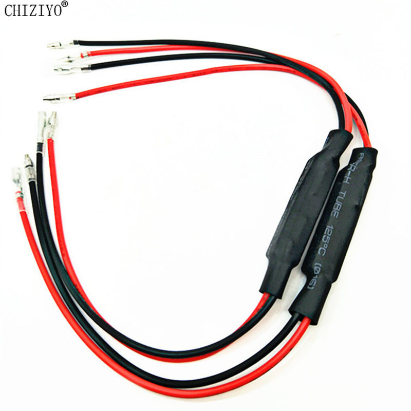 2 pcs Motorcycle Indicator LED Turn Signal Decoder Resistors 12V 10W 10 ...
