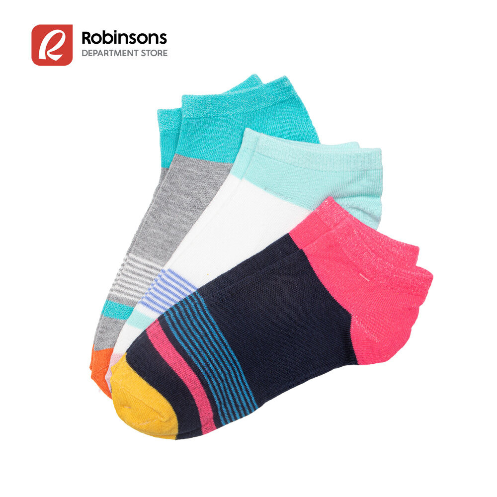 Max Adams Ladies Ankle Socks Set of 3 in Floral Design | Shopee Philippines