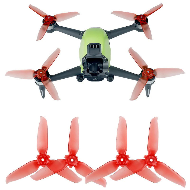 4PCS Multi-Color Propeller Quick Release 5328S Propellers 3- Blade Wing ...