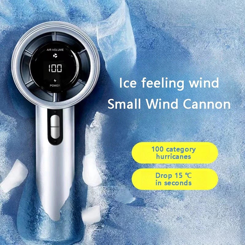 Rechargeable Handheld Turbo Fan Mini Jet Fan With Strong Wind Speed ...