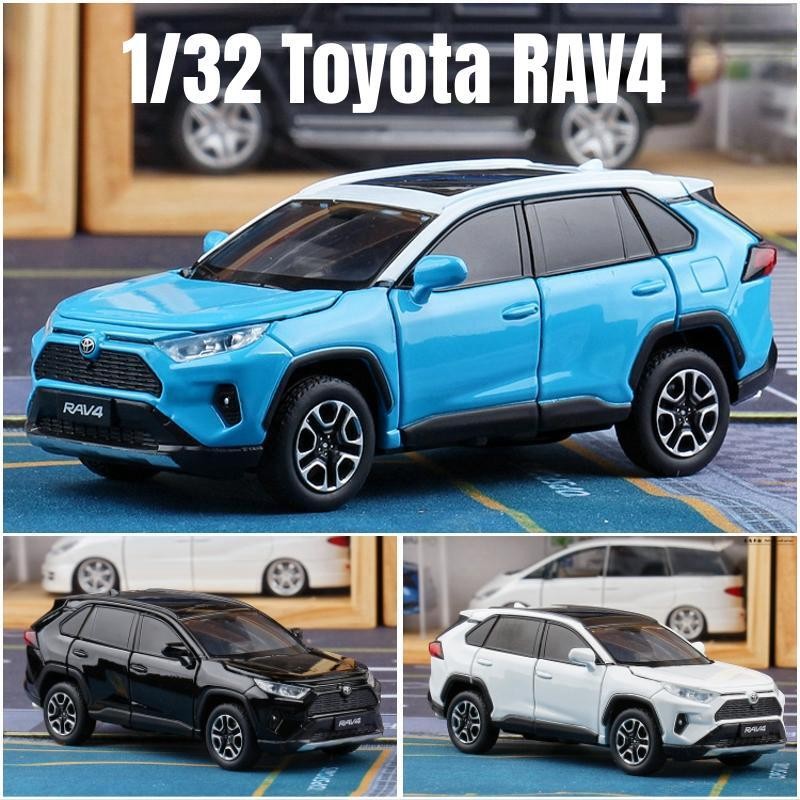 ♨1/32 Toyota RAV4 SUV Off-Road Toy Car, JKM Diecast Metal Model Sound ...