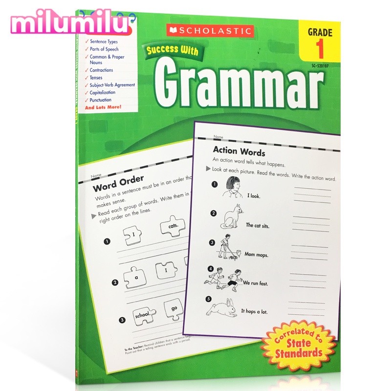 Milu Scholastic Success With Grammar Grade Original English Books ...