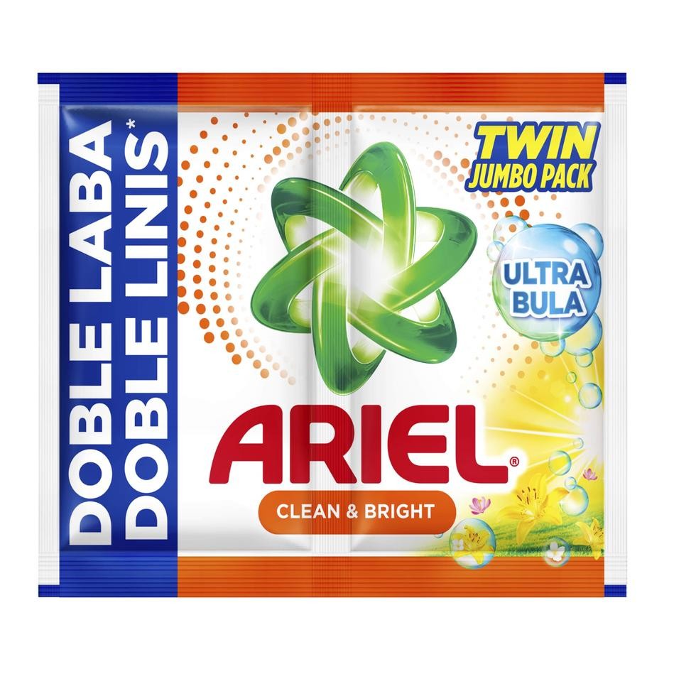 Ariel Powder Twin Jumbo Pack Clean & Bright 66g 6s | Shopee Philippines