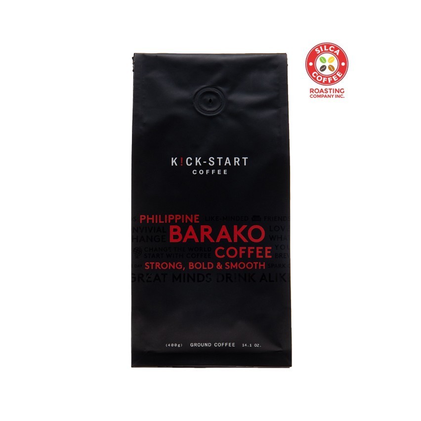コーヒー KICK-START COFFEE PHILIPPINE BARAKO 400g Kick-Start Philippine Barako Ground Coffee and Whole Beans - 400g