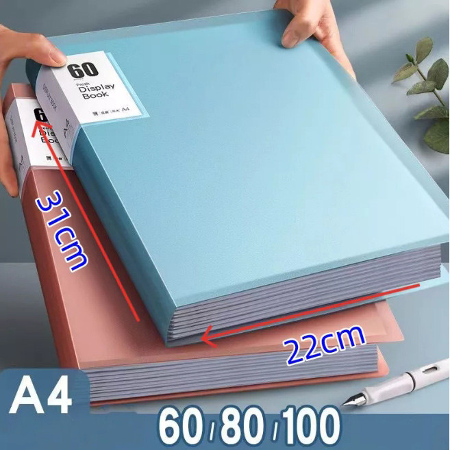A4 Large Multi-layer File Management Clear Book Capacity Transparent ...