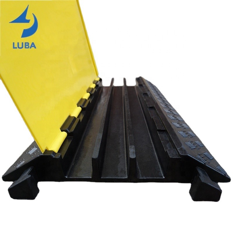 New Car Ramps Traffic Cable Ramp Rubber Floor Rubber 3 Channel Cable ...