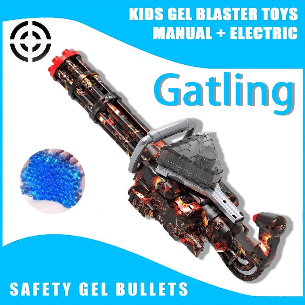 Automatic Electric Water Toy Gun Gel Blaster Gatling Gun Toys For Kids