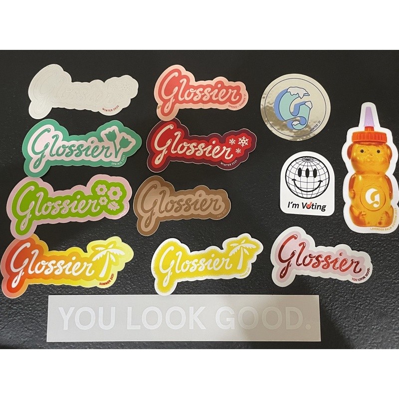 AUTHENTIC GLOSSIER Stickers Limited Edition! | Shopee Philippines