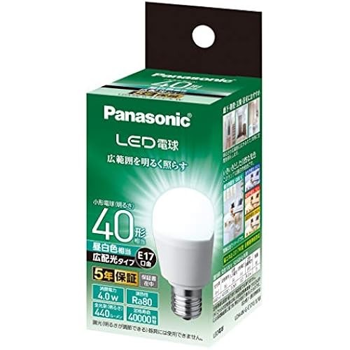 Panasonic LED light bulb base diameter 17mm 40W type equivalent Lunch