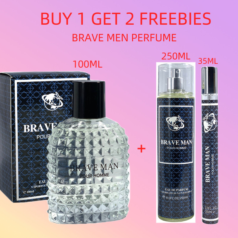 Men's 3PCS Set Brave Man Limited Edition 100ml Long Lasting Spray ...