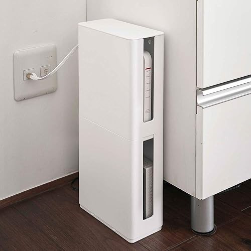 Yamazaki Industries Stackable Router Storage Case with Slim Lid Set of ...