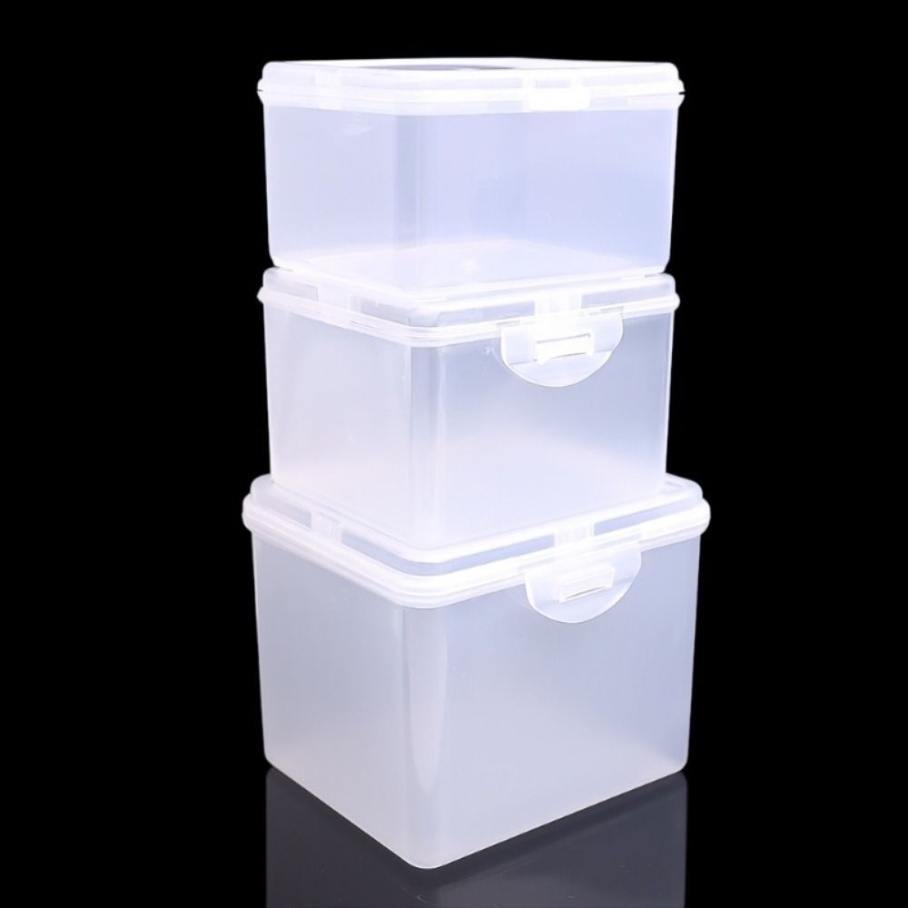 Transparent Plastic Storage Box with Lid Multi-purpose Rectangular ...