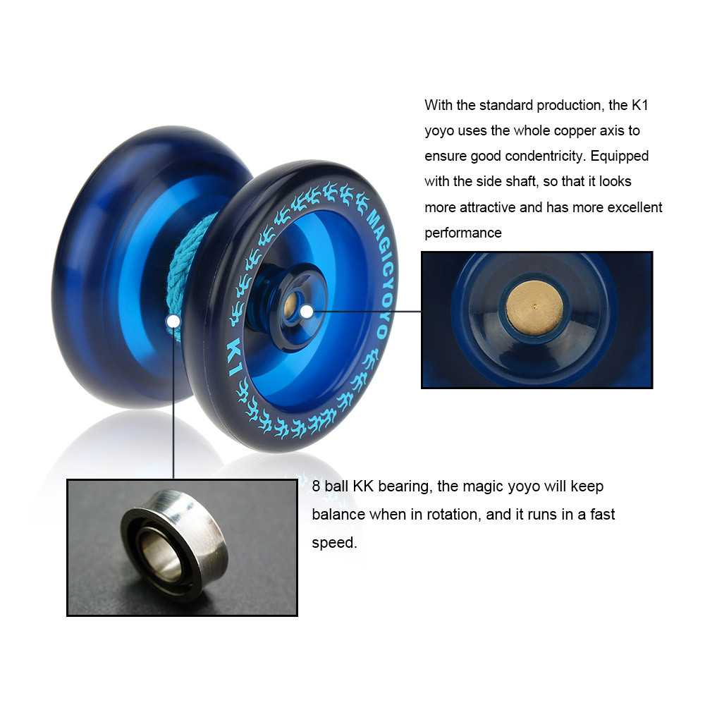 Yoyo Professional Magic Yoyo K1 Spin Abs Yoyo 8 Ball Kk Bearing With