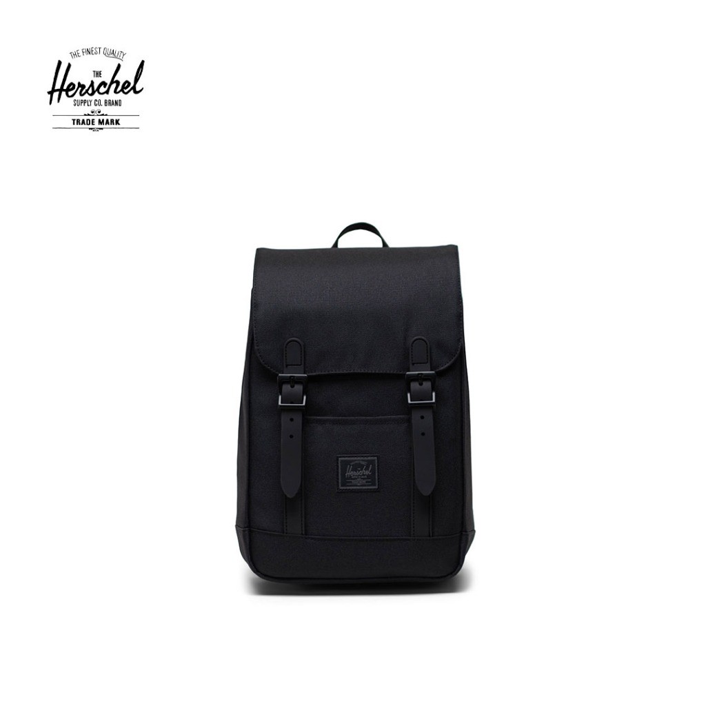 Herschel black backpack clearance