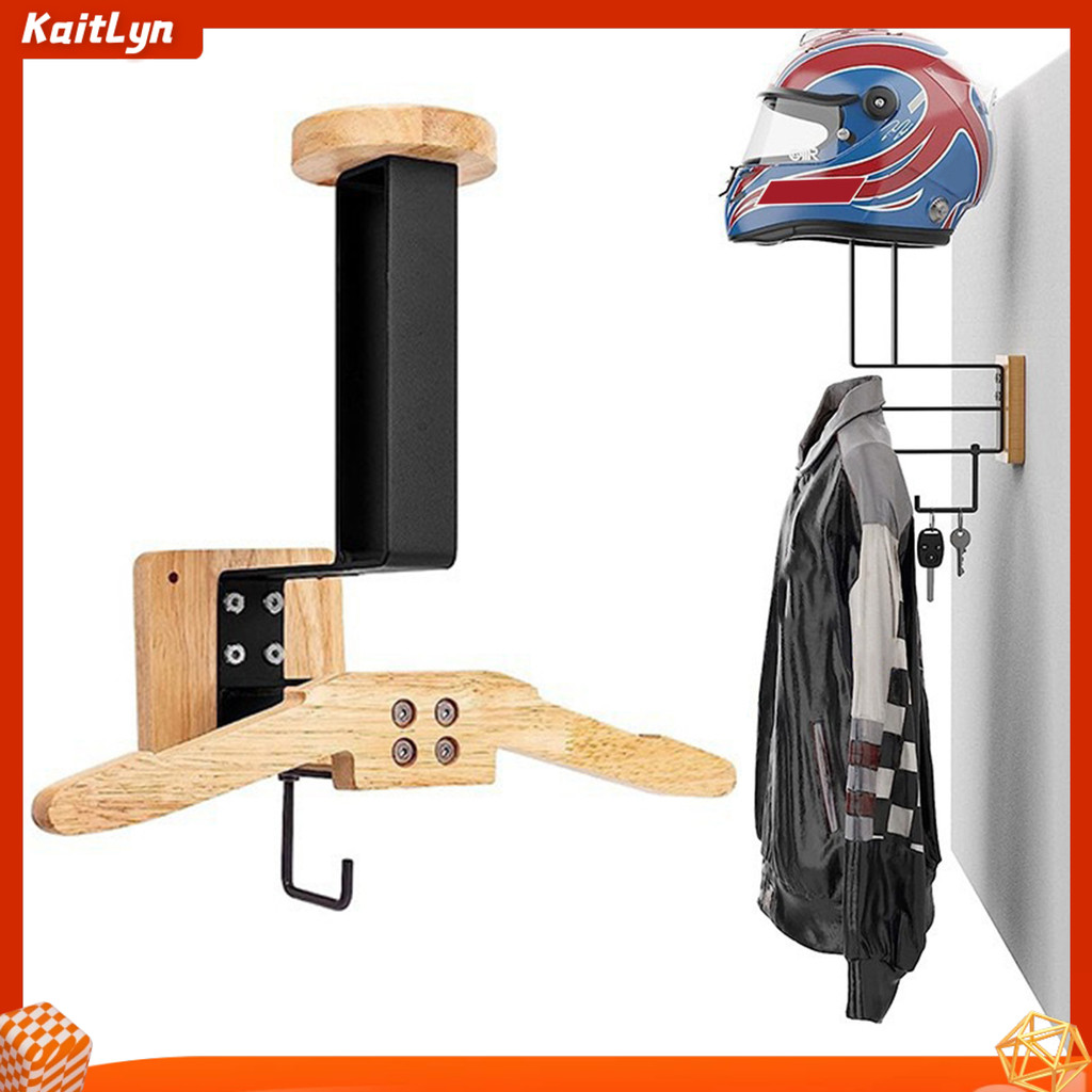 Versatile Gear Holder Helmet Storage Rack Motorcycle Helmet Jacket Wall ...