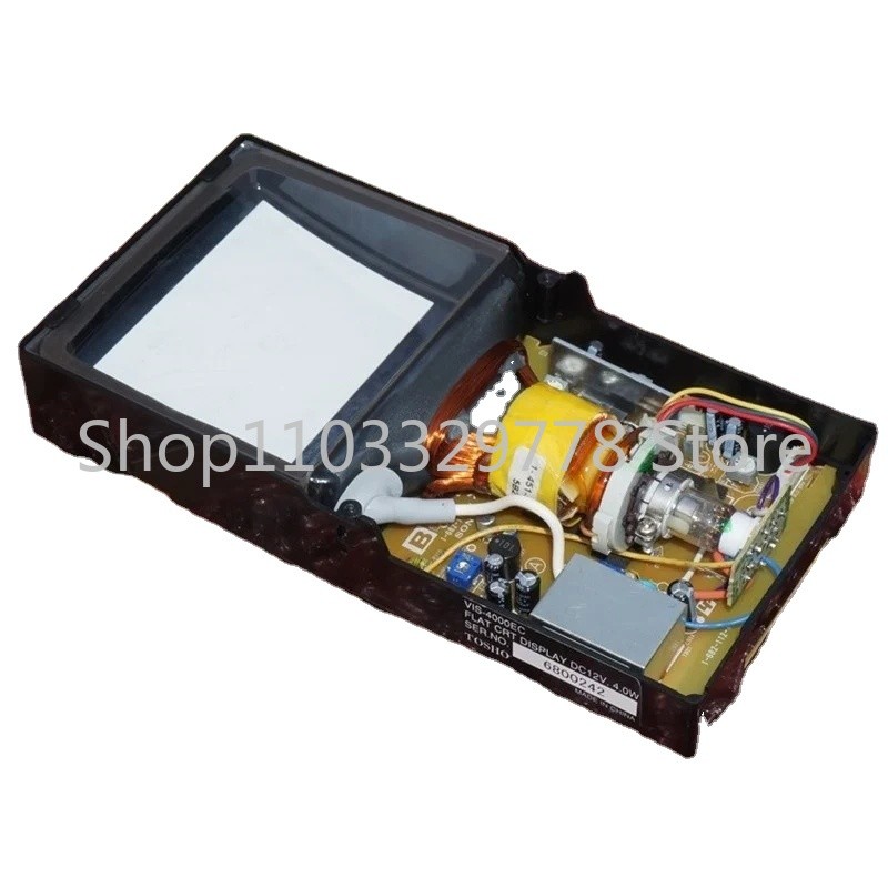 ๑Mini 4 Inch CRT Black and White Monitor Supports Video Input 12V4W 4 ...