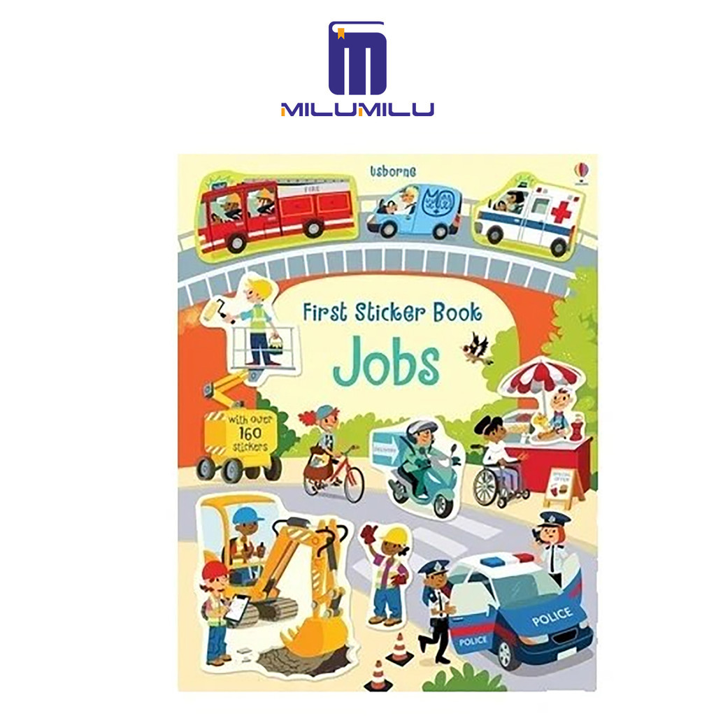 Usborne Original Popular Books First Sticker Books Jobs Colouring ...