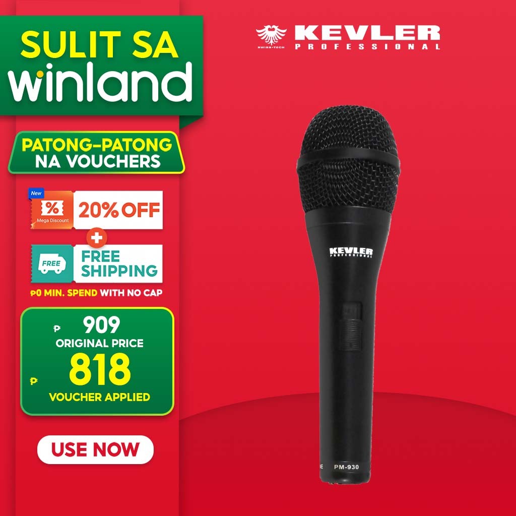 Kevler by Winland PM-930 Mic Hyper Cardioid Dynamic Microphone for ...