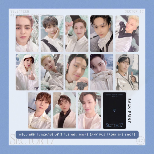 PER PIECE] SEVENTEEN JEONGHAN 4TH ALBUM REPACKAGE SECTOR 17 LOMO