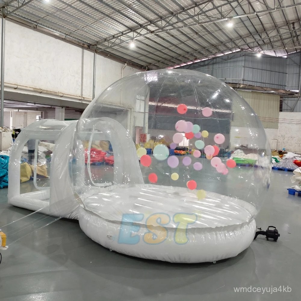 Kids Party Fun House Giant Clear Inflatable Bubble Tent With Boucncy ...