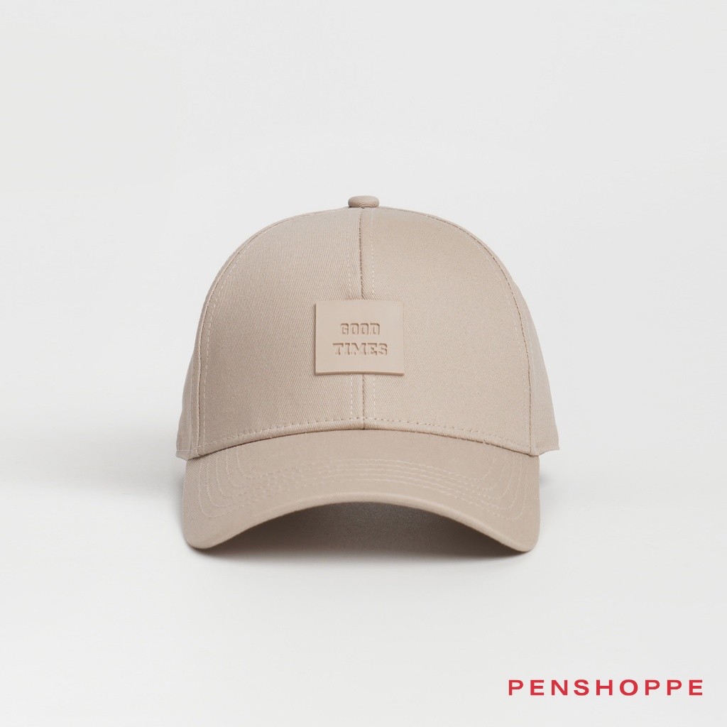 Penshoppe Varsity Cap With Leather Patch For Men (Taupe) | Shopee ...