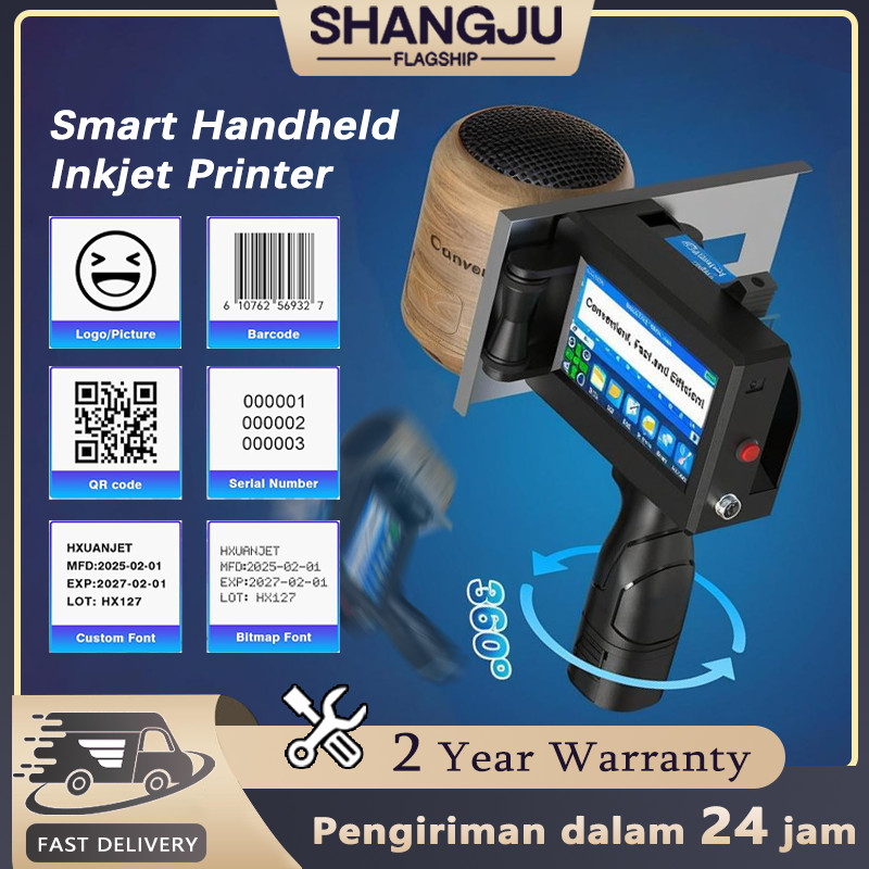 Handheld Inkjet Printer Label USB Printer Machine Production date QR ...