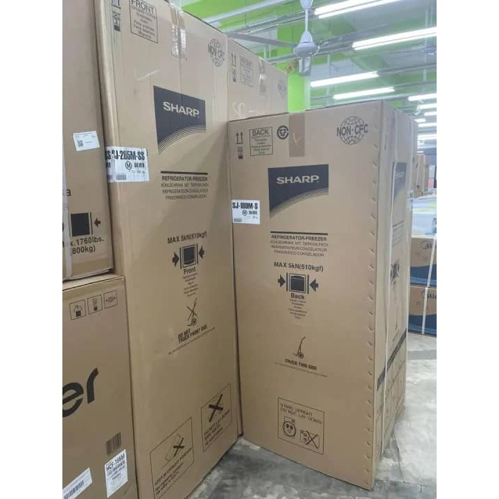 Sharp 5 Star Inverter 2 Door Refrigerator i Sejuk Refrigerator | Shopee ...