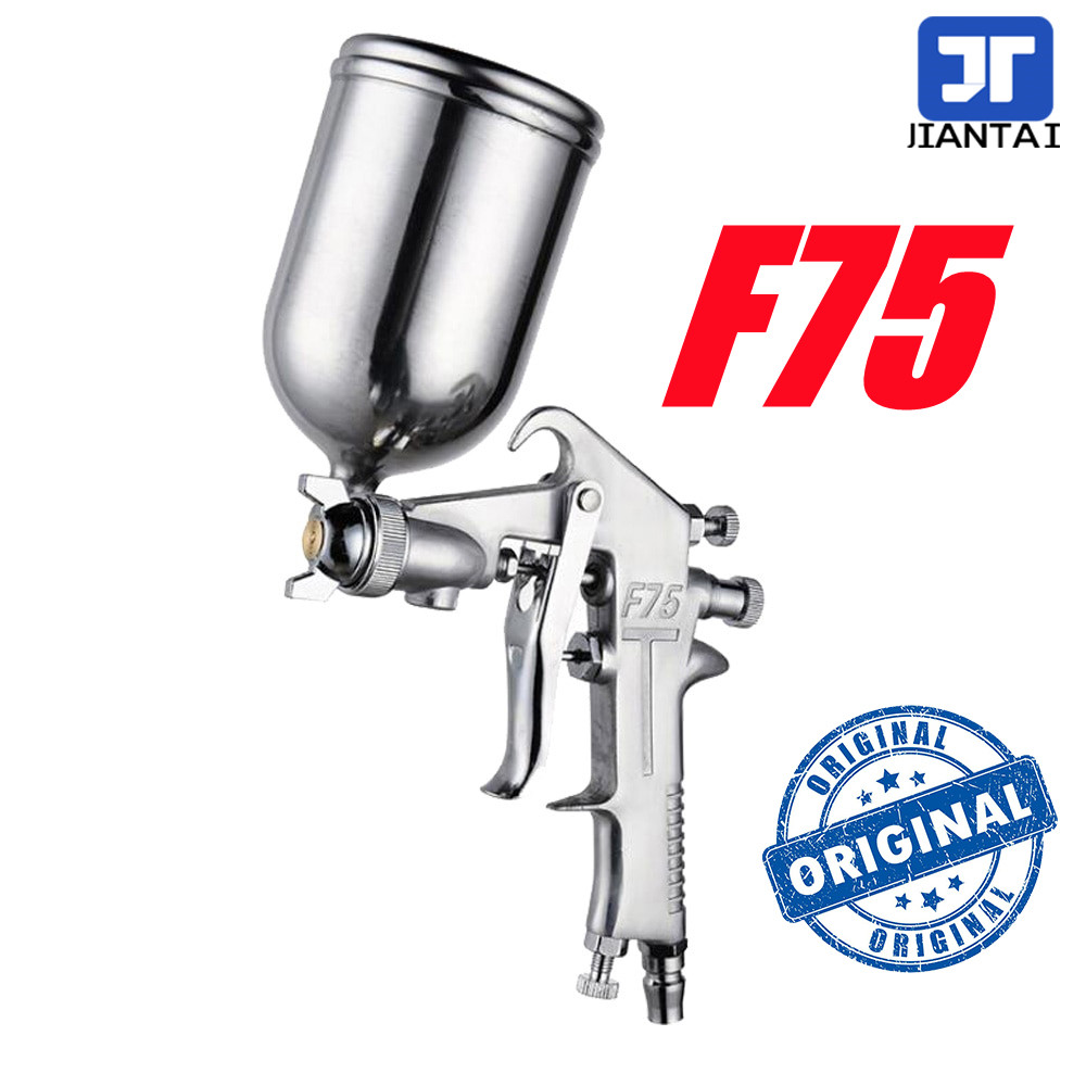 Professional Spray Gun, F75 400ML Pneumatic Spray Gun Airbrush Sprayer