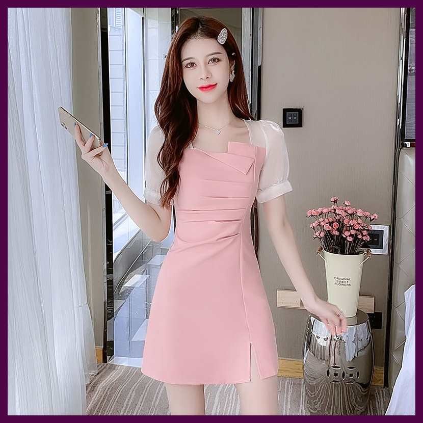 Tea}f/artHm^Frenchu/bubble^vsleeve/M^drapeg/garment^Vnew/n^first