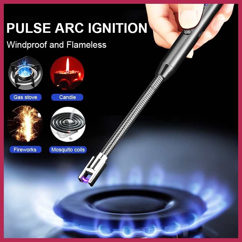 ElectricG+CF+LightersJ+ty+RechargeableR!J+USB Windproof Flameless