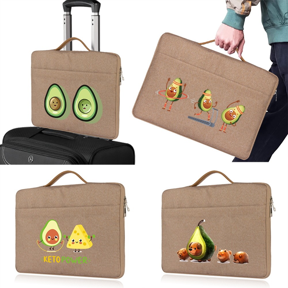 Avocado Pattern Print Laptop Sleeve Case 11 12 13 14 15 Inch for DELL ...