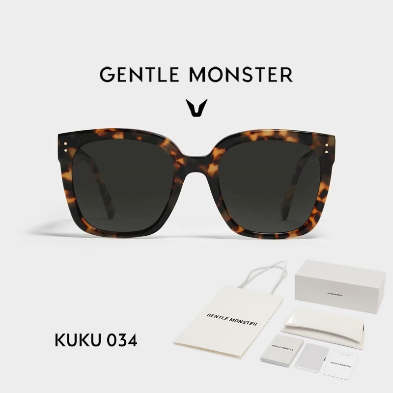 GENTLE MONSTER JENNIE KUKU 034 KOREAN SUNGLASSES UNISEX COMPLETE W/ BOX