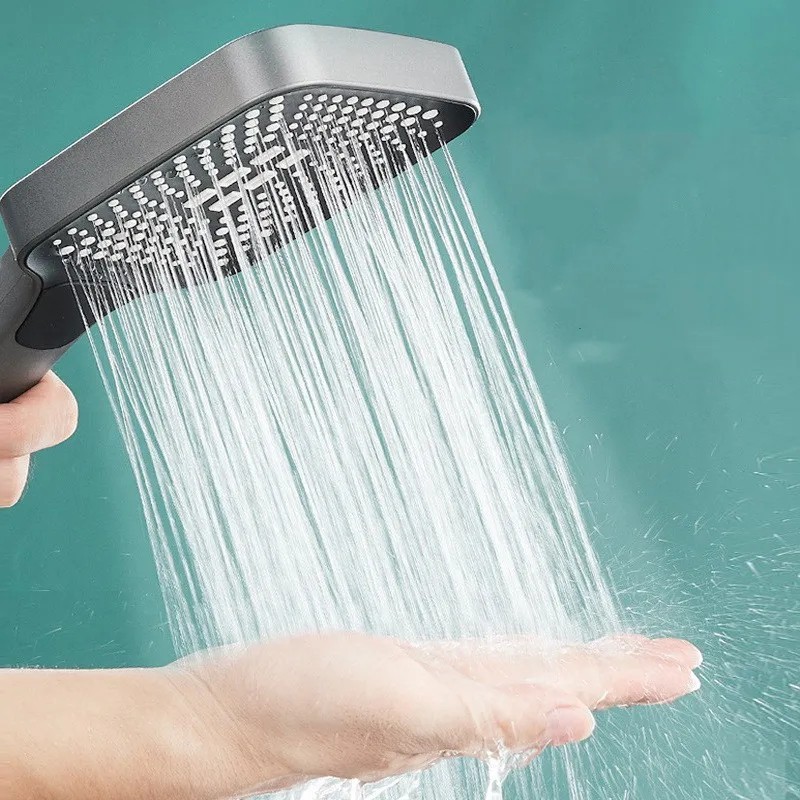 New 4 Mode Big Adjustable Rainfall Shower Large Flow Showerhead High ...