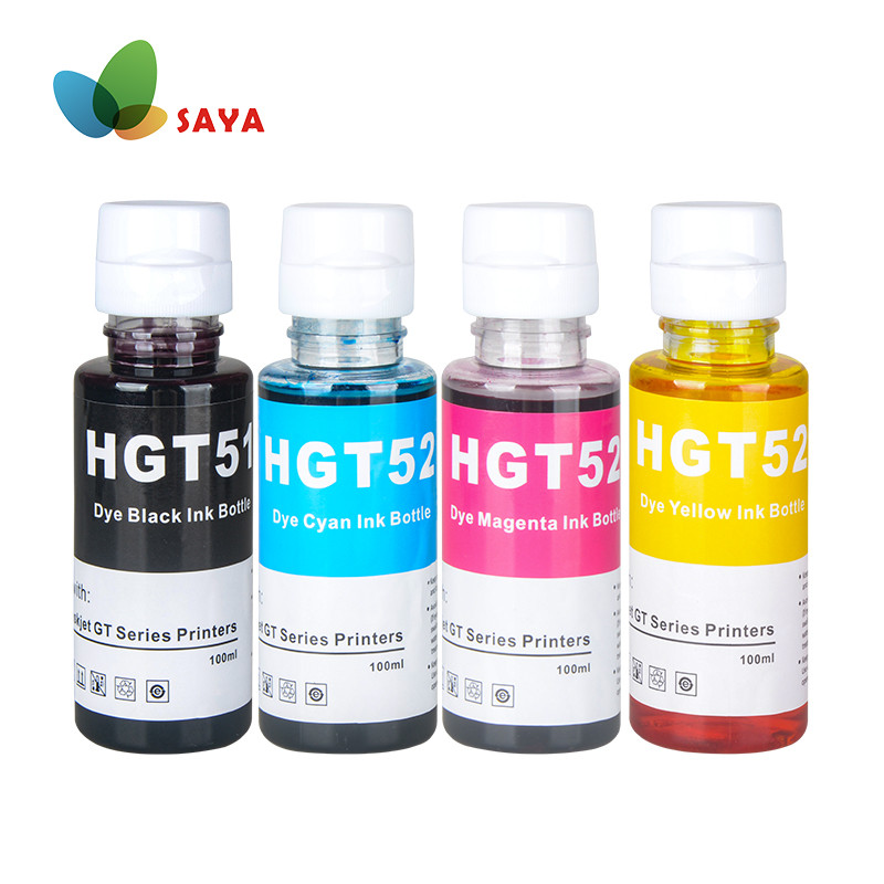 100ml*4 GT51 GT52 Refill Dye Ink for GT 5810 5820 For HP Smart Tank 450 ...