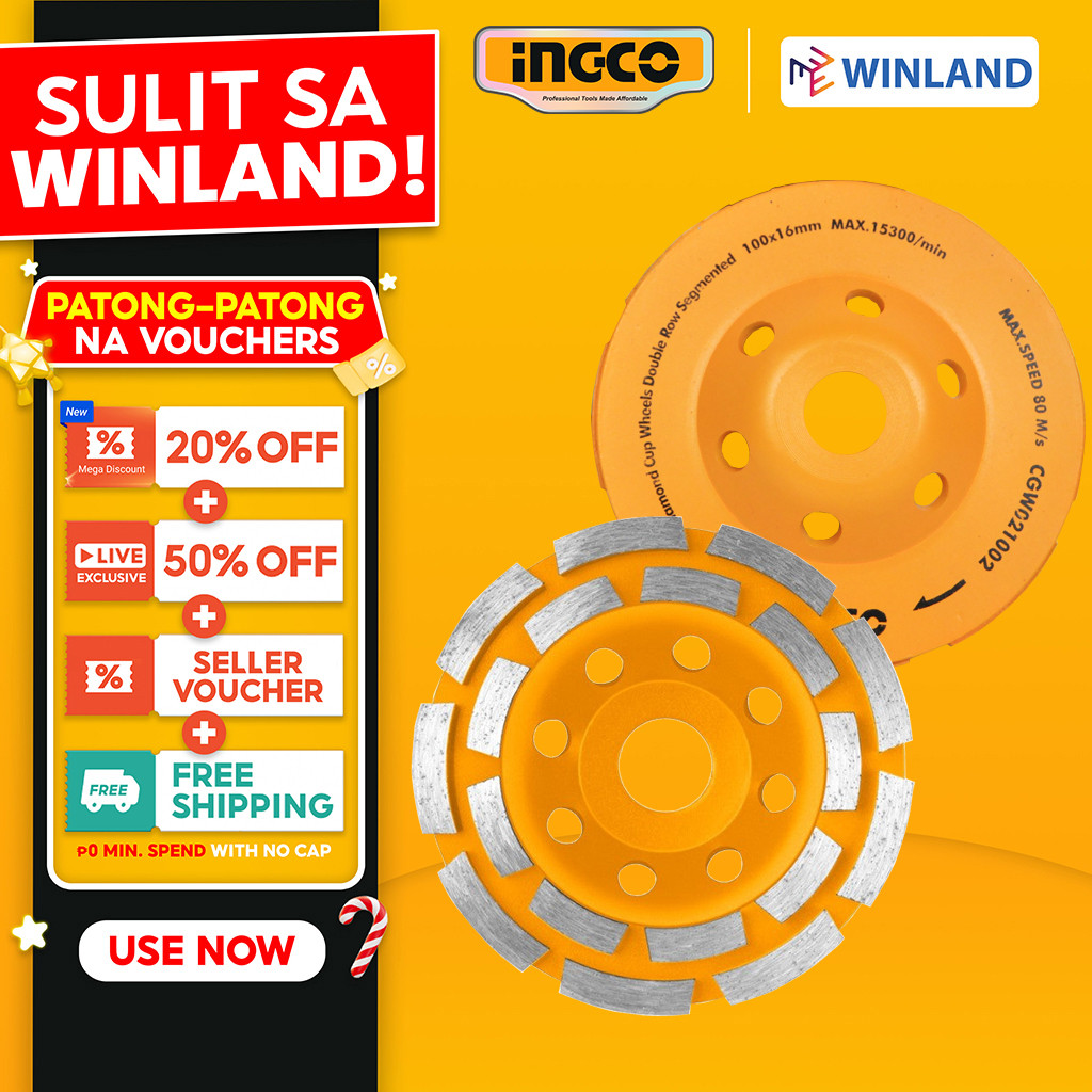 Ingco by Winland Diamond Cup Wheels Disc 4