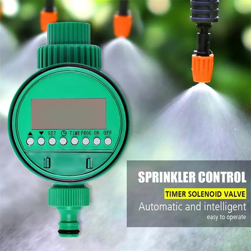 Smart Electronic Watering Timer Irrigation Controller Ball Valve Lcd ...