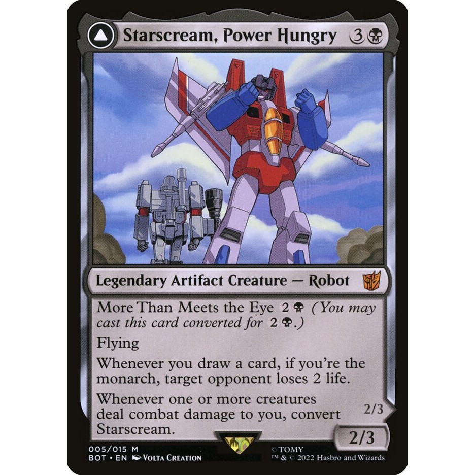 starscream mtg card Starscream, Power Hungry // Starscream, Seeker Leader - Shattered Glass - Magic:  The Gathering  Magic: The Gathering Singles  The Brothers' War