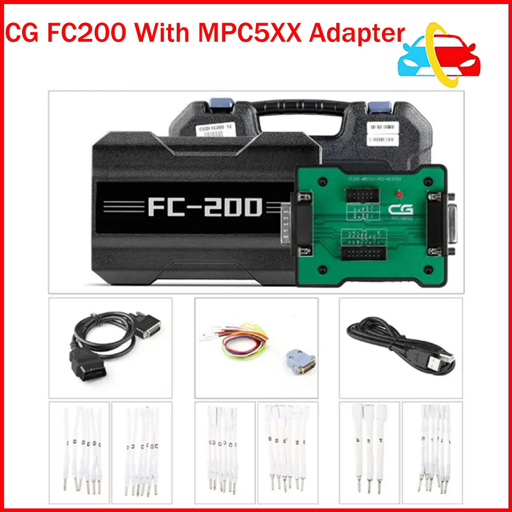 ☚2024 New CG FC200 ECU Programmer Full Version with AT200 Adapters Plus ...
