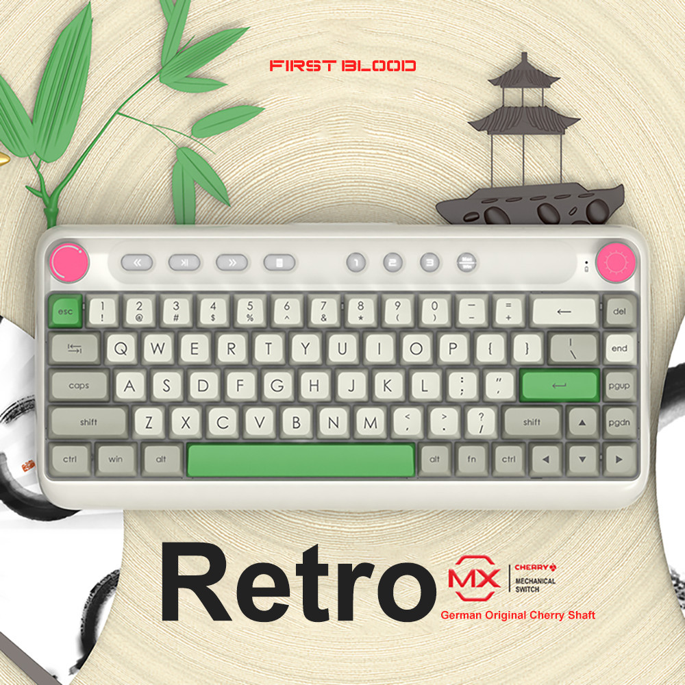 FirstBlood B21 Bluetooth Mechanical Keyboard Dual model Retro Cherry ...