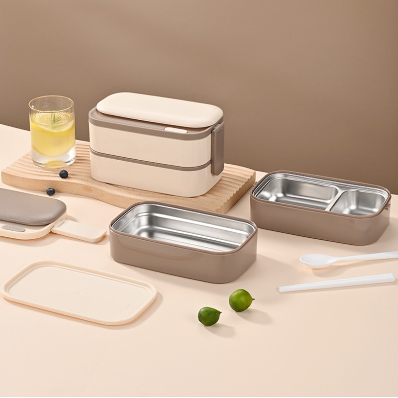 304 Stainless Steel Insulated Lunch Box Divided Into Compartments ...