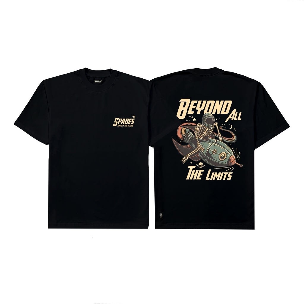 T Shirt for Men Spades Infinity and Beyond Black | Shopee Philippines