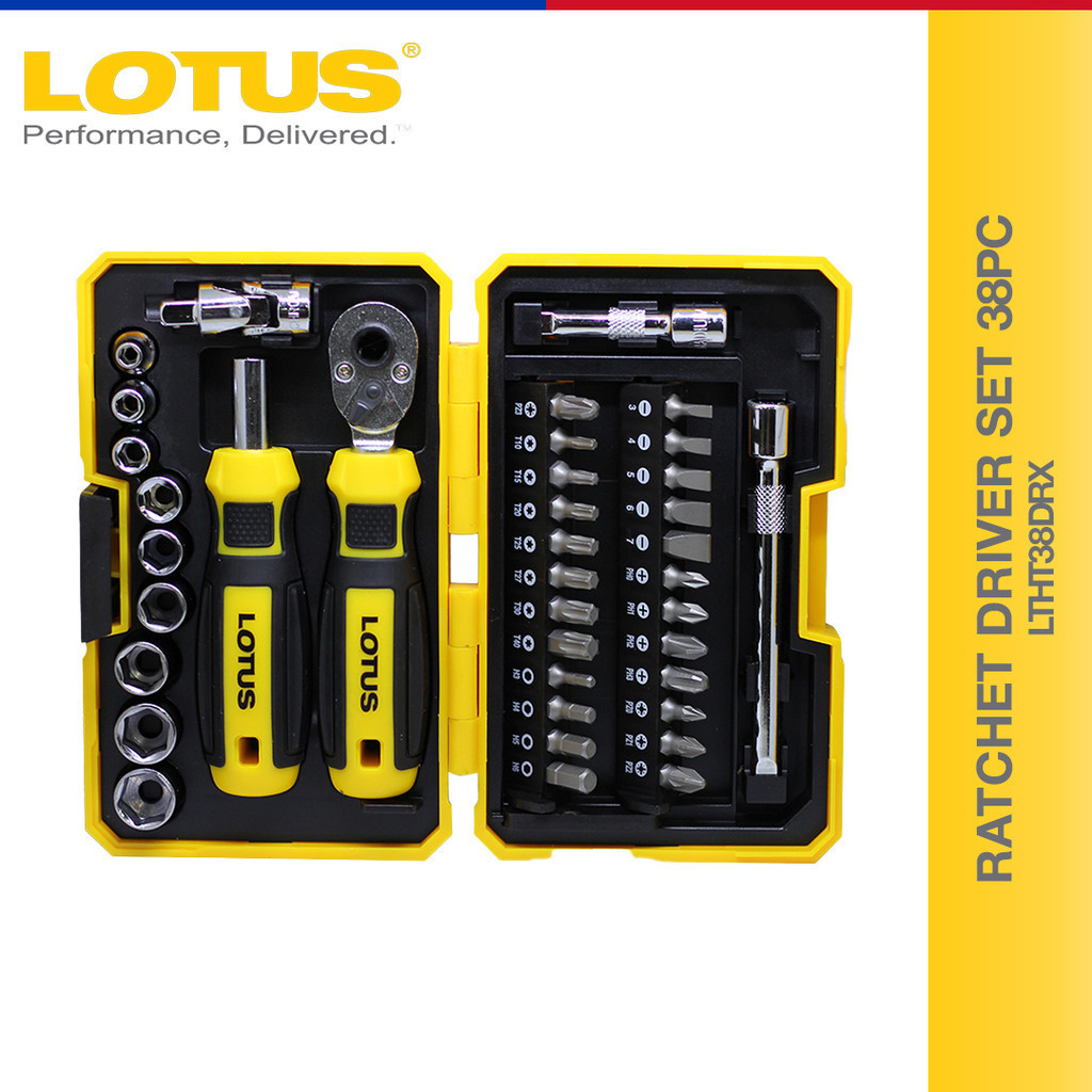 Lotus Ratchet Driver Set 38PC LTHT38DRX - Mechanic Driver | Shopee ...