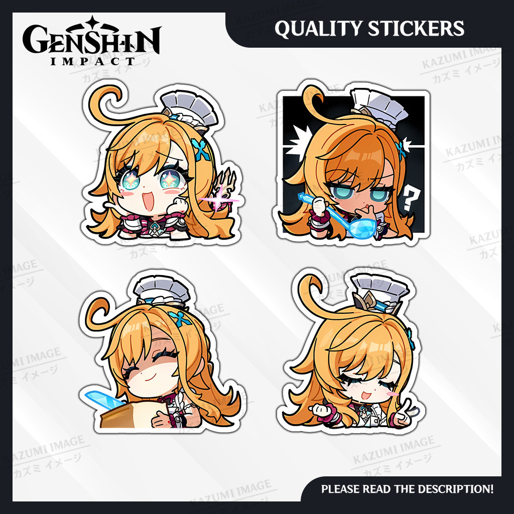 Escoffier - Genshin Impact Waterproof Emoji Stickers | Shopee Philippines