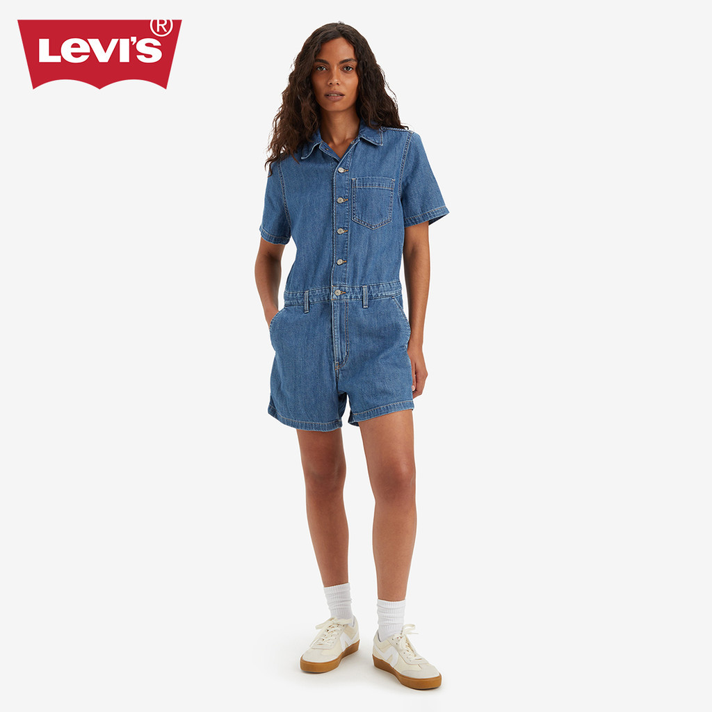Levi's® Women's Short-Sleeve Heritage Romper A7449-0000 | Shopee ...