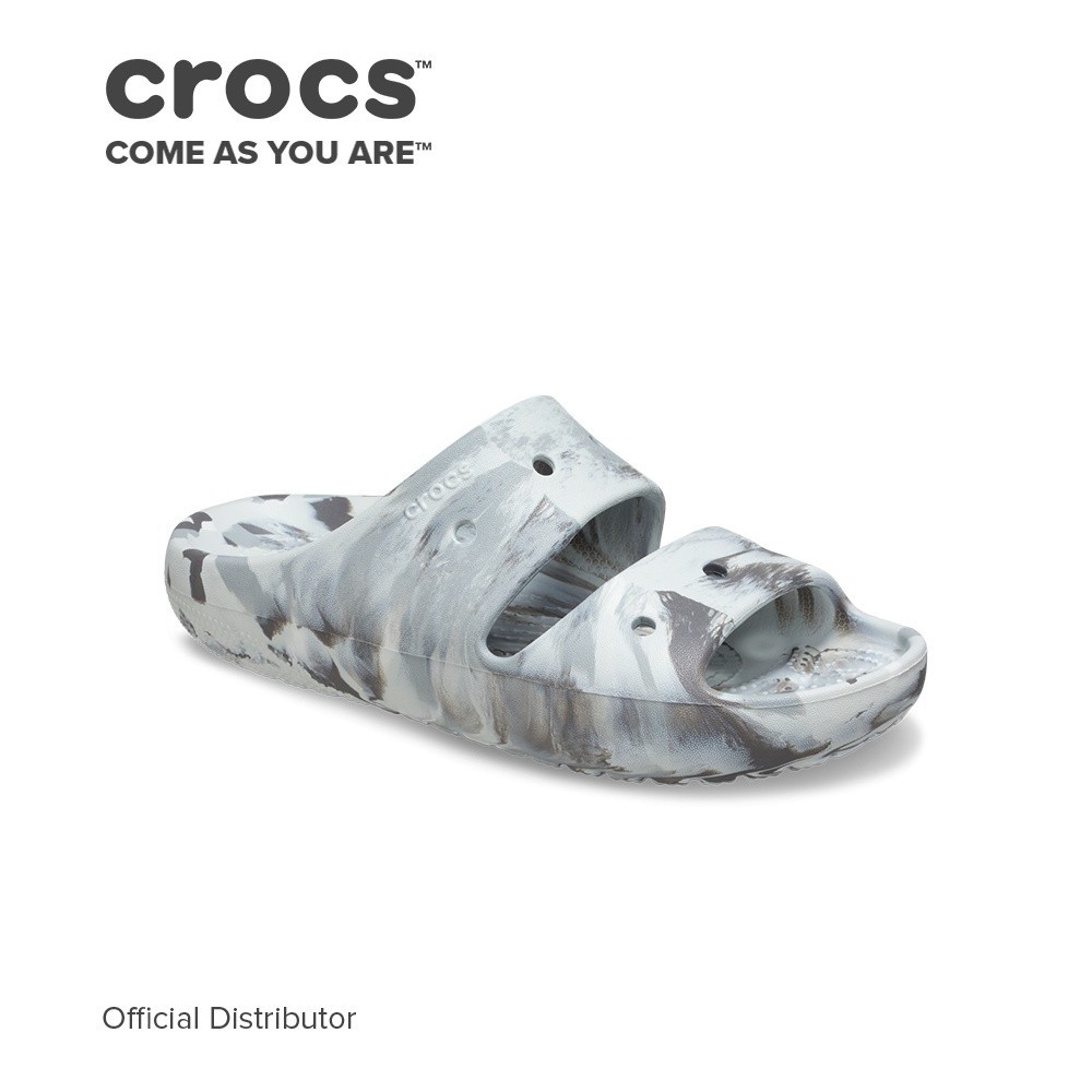Crocs Classic Marbled Sandal V2 in Moonlight Multi | Shopee Philippines