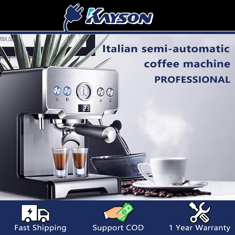 Italian Style Coffee Machine Stainless Steel Espresso Machine 15BAR ...