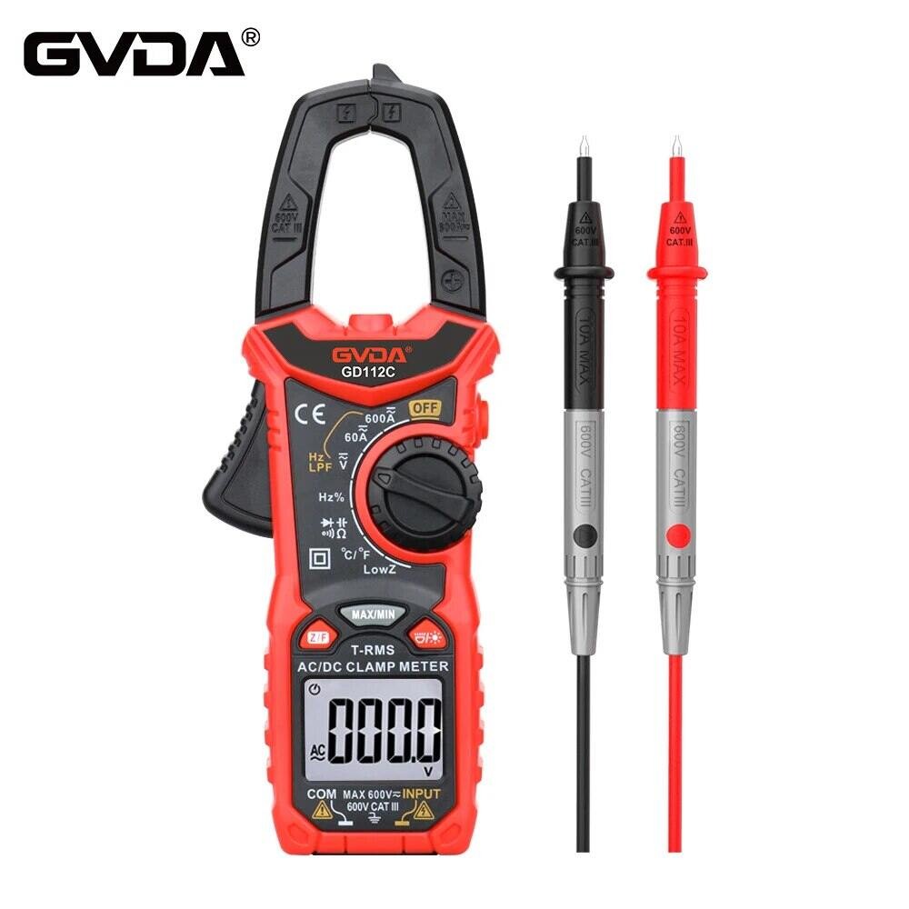 GVDA Digital Clamp Meter AC DC Current NCV Multimeter Pinza
