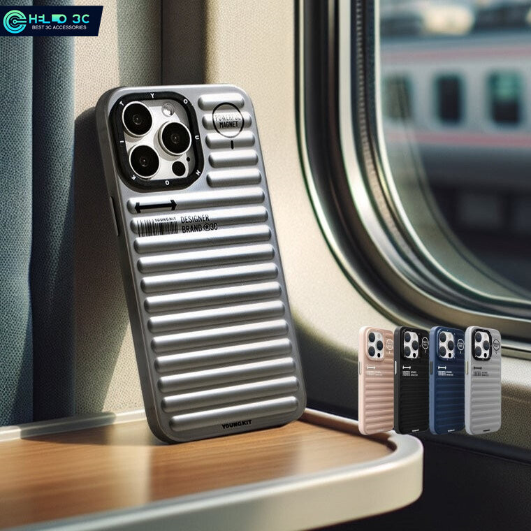 Youngkit Pure Color Suitcase compatible with iphone 13/14/15/16 never