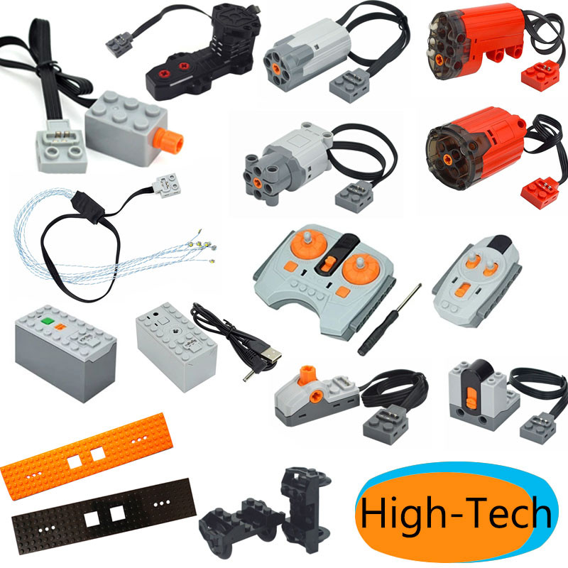 Power Function Building Blocks Train Technical Motor IR Remote Control ...